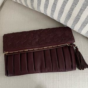 Unique Leather Envelope Clutch